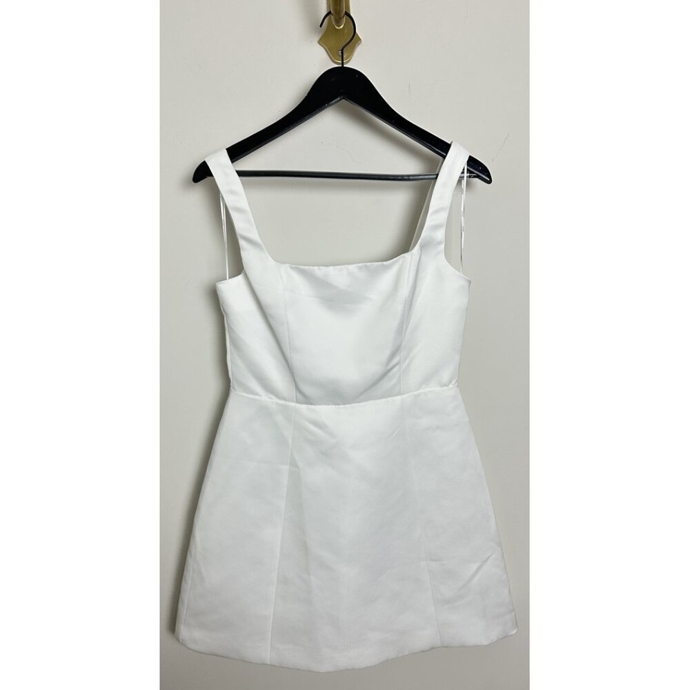 Elliatt White Mini Dress with Cape Overlay - Picture 3 of 8